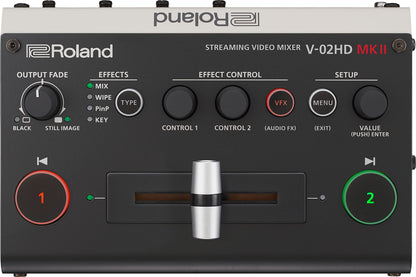 Roland V-02HD MK II Streaming Video Mixer Close-Up