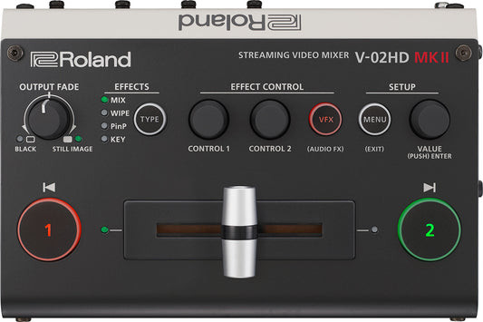Roland V-02HD MK II Streaming Video Mixer Close-Up