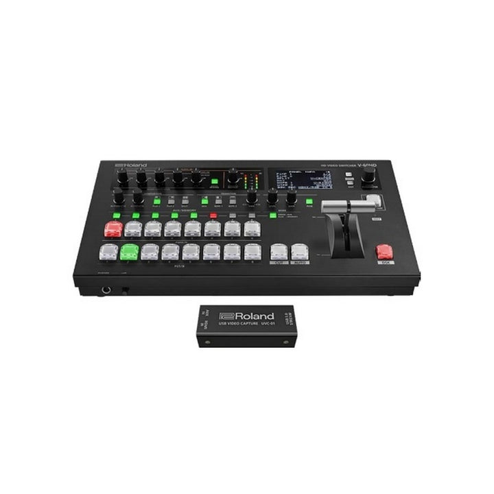 Roland V-60HD STR Video Switcher Web Streaming Bundle with UVC-01 HDMI Encoder