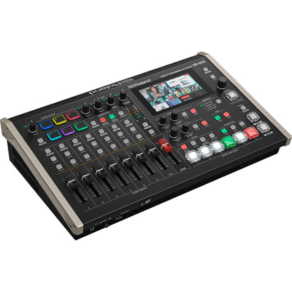 Roland VR-6HD Direct Streaming AV Mixer Angled View