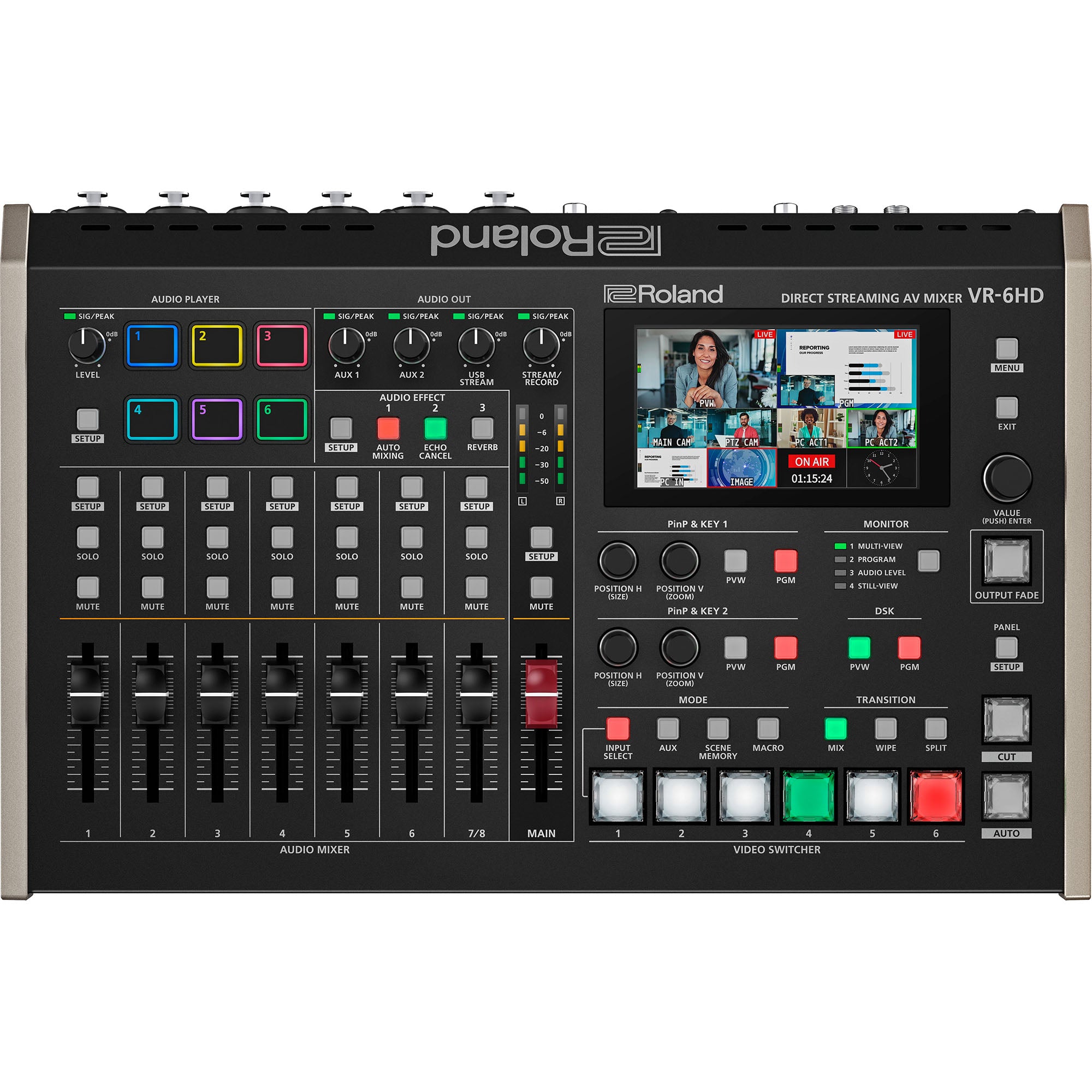 Streamline Your Livestreaming with Roland VR-6HD AV Mixer – Videoguys