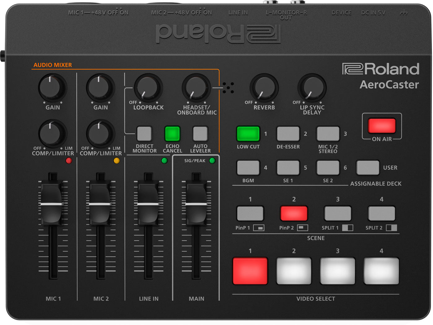 Roland VRC-01 AeroCaster Overhead View