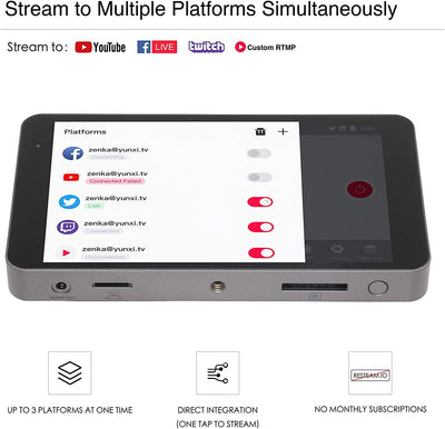 YoloLiv YoloBox Smart Multi-Camera Live Streaming Studio, Encoder Switcher Recorder Monitor, All-In-One