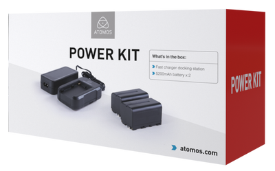 Atomos Power Kit - 2 x 5200mAh Batteries for Atomos Monitors/Recorders