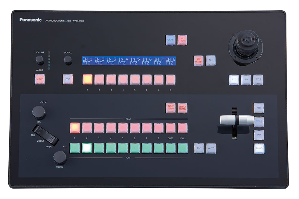 Panasonic AV-HLC100P Live Production Streaming Switcher Controller And PTZ Camera Controller
