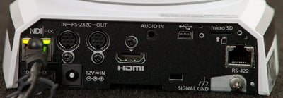 Panasonic AWHN38HW 22x Zoom PTZ Camera With HDMI Output And NDI (White)