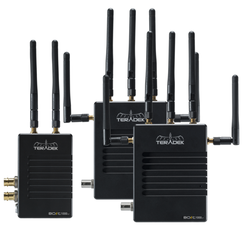Teradek Bolt LT 1000 3G-SDI Wireless TX/RX Deluxe Kit with 2 Receivers (Gold Mount)