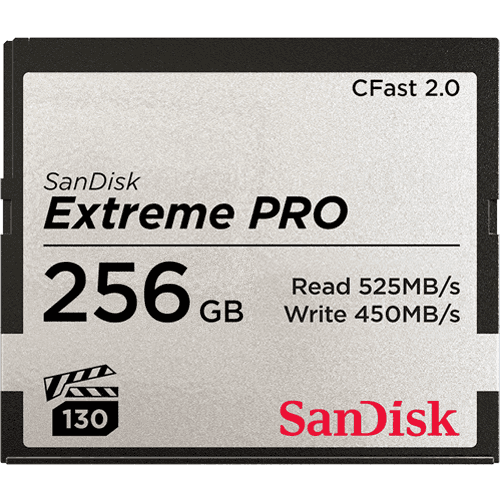 SanDisk Extreme Pro CFast 2.0 Memory Card - 256GB
