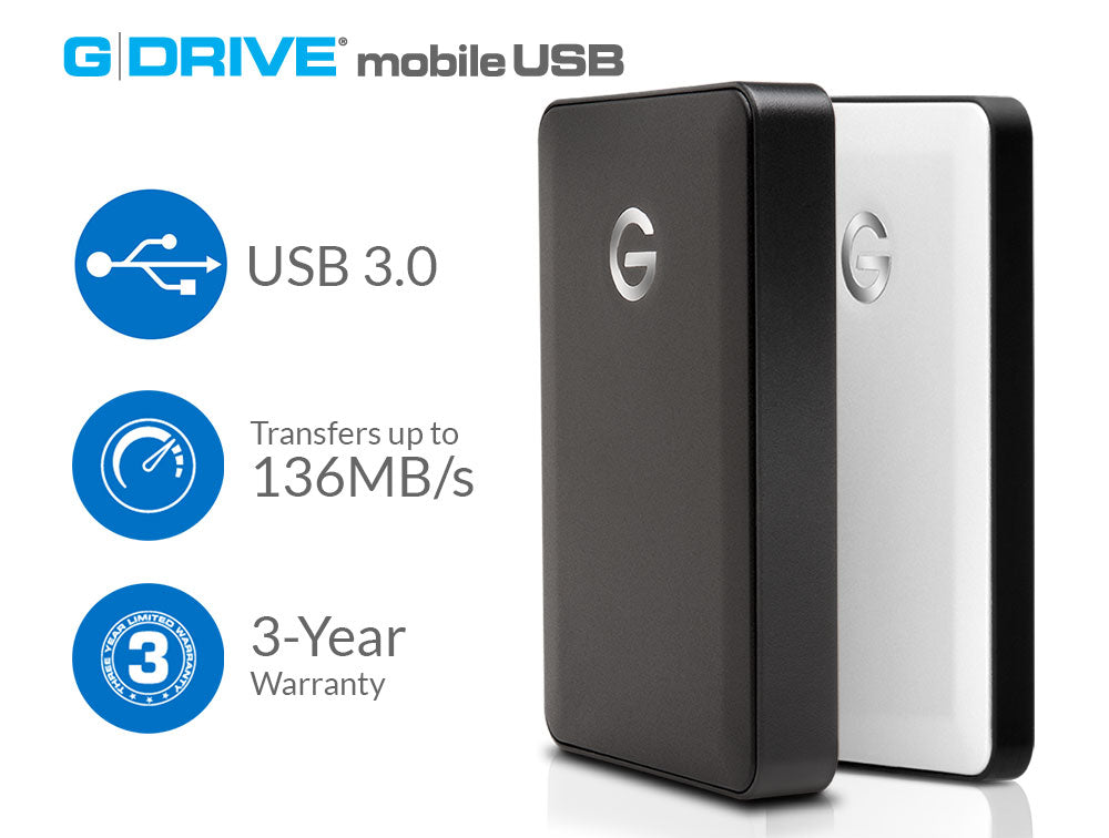 G-Technology G-DRIVE mobile USB 3.0 1TB 7200rpm