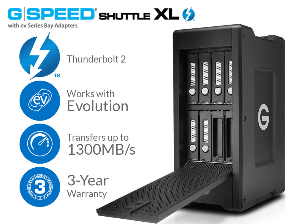 G-Technology G-SPEED Shuttle XL with EV Series Bay 18TB