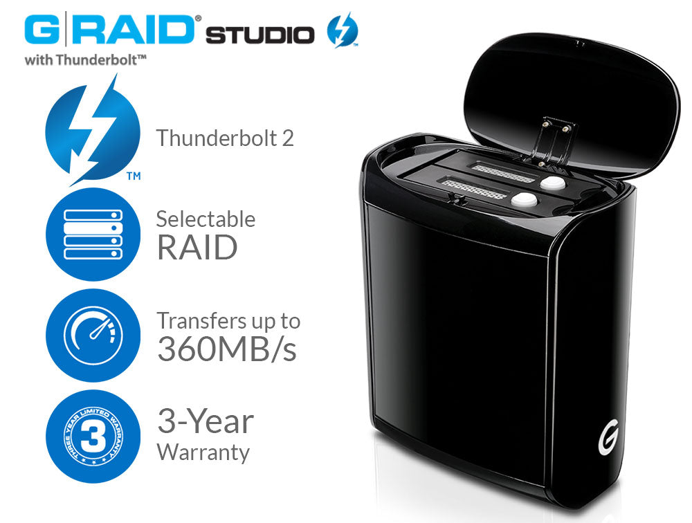 G-RAID Studio Thunderbolt 2 RAID System 8TB