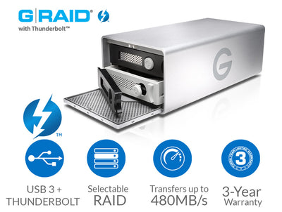 G-Technology G-RAID with Thunderbolt 2 and USB 3.0 8TB