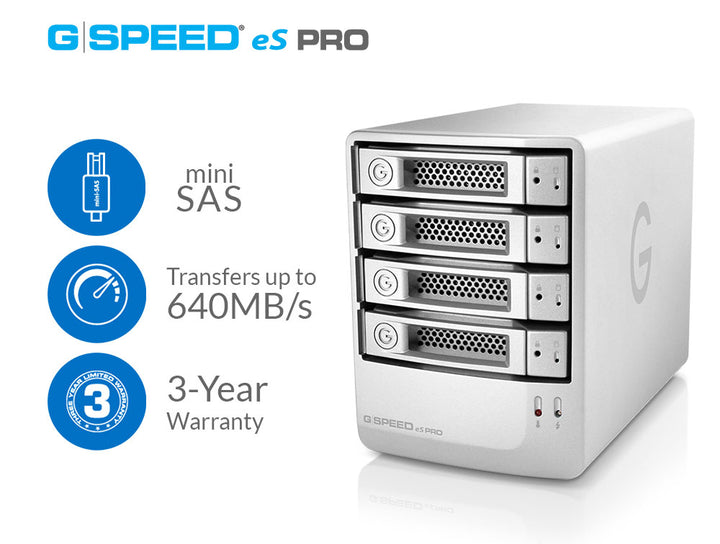 G-SPEED eS PRO with Enterprise Drives 24TB