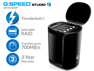 G-SPEED Studio Hardware RAID Thunderbolt 2 Storage Solution 12TB