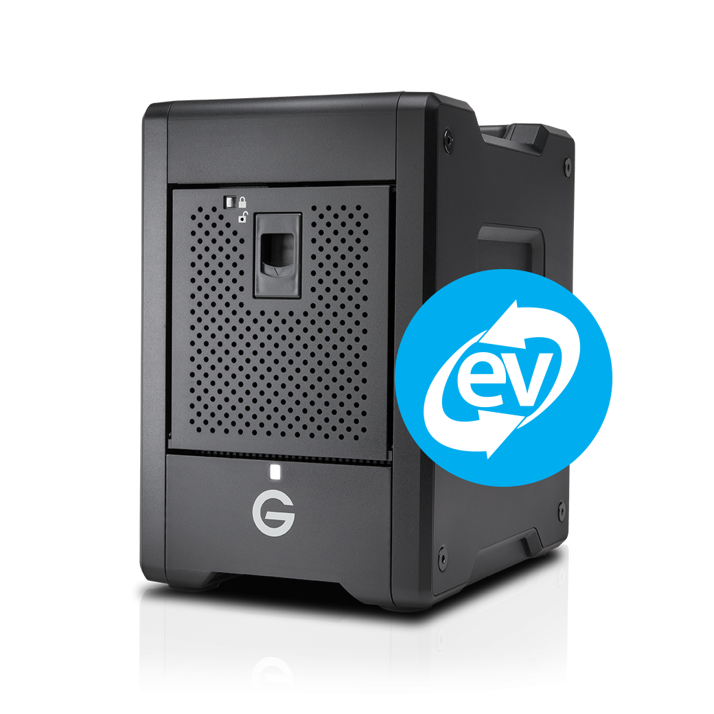 G-Technology G-SPEED Shuttle Thunderbolt 3 Transportable 4-Bay RAID with 2 ev Series Bays 24TB