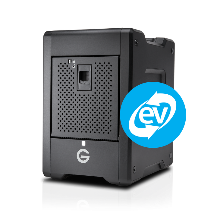 G-Technology G-SPEED Shuttle Thunderbolt 3 Transportable 4-Bay RAID with 2 ev Series Bays 24TB