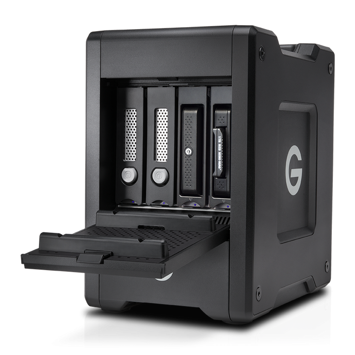 G-Technology G-SPEED Shuttle Thunderbolt 3 Transportable 4-Bay RAID with 2 ev Series Bays 24TB