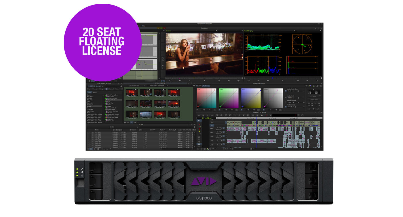 Avid NEXIS | PRO Education Pack with 20-seat Media Composer Floating License