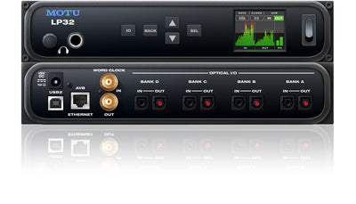 MOTU LP32 ADAT optical / USB / AVB-TSN audio interface with DSP and mixing