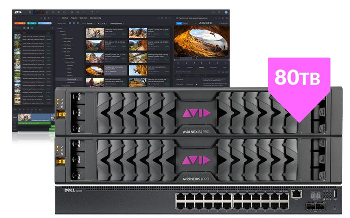 Avid MediaCentral | Editorial Management with NEXIS | PRO 80TB Bundle