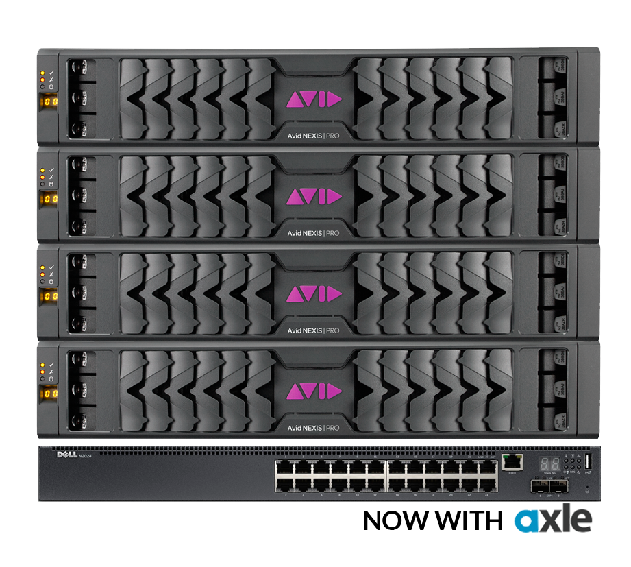 Avid NEXIS | PRO 80TB with Dell N3024
