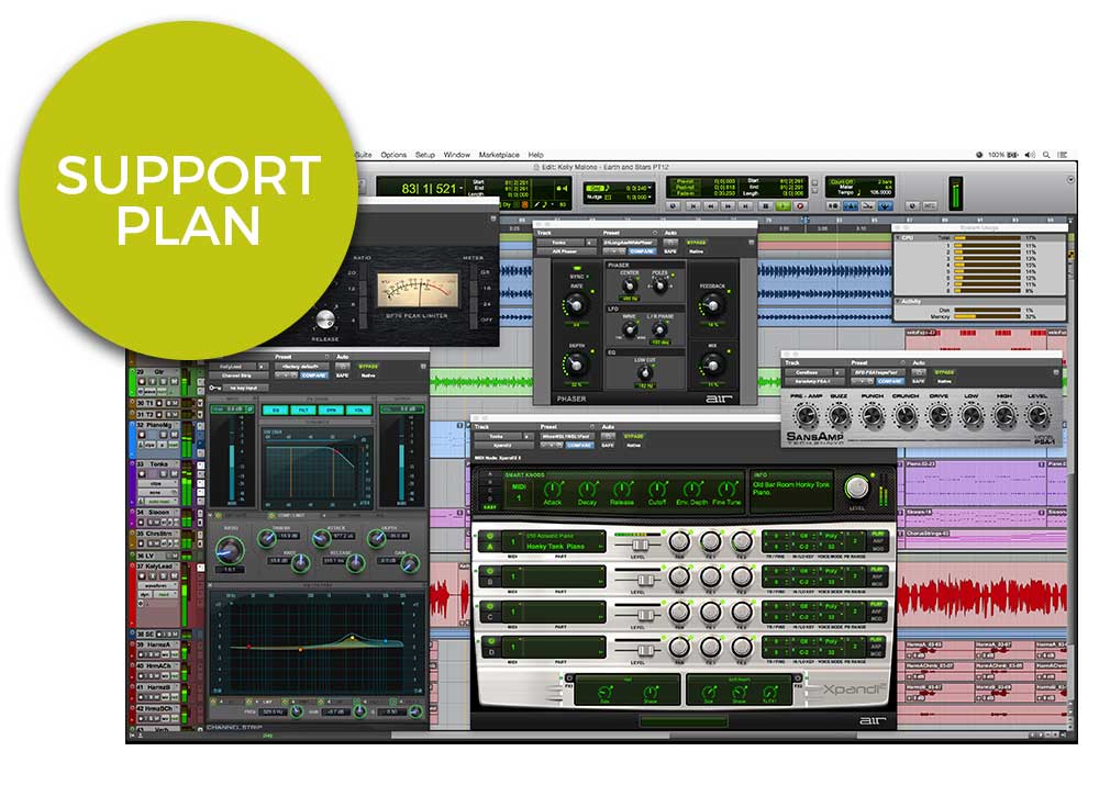 Avid ProTools Annual Plug-ins and Support Plan for Pro Tools 9, 10 or 11 standard versions