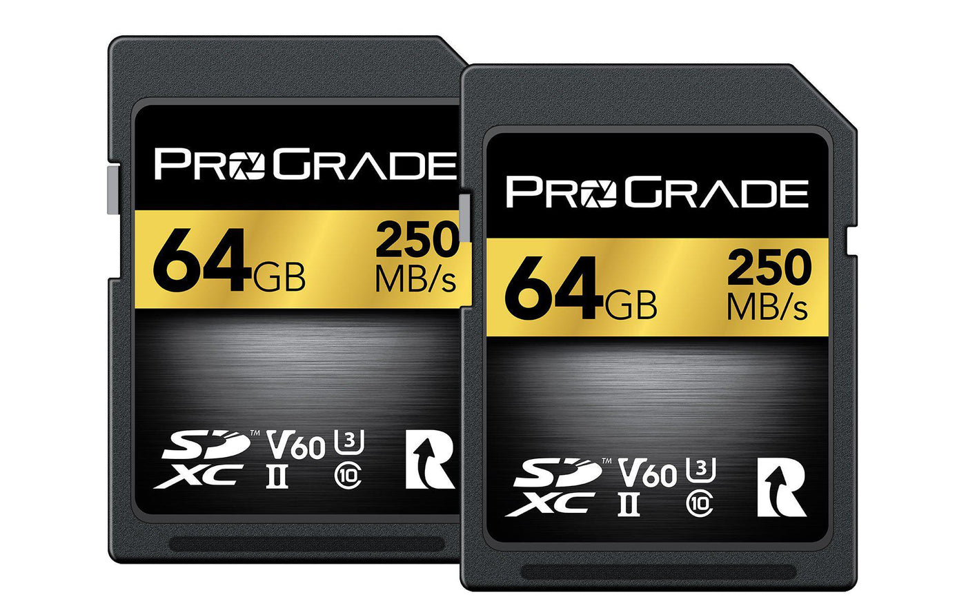 ProGrade Digital SDXC UHS-II V60 Memory Card (64GB), 2-Pack