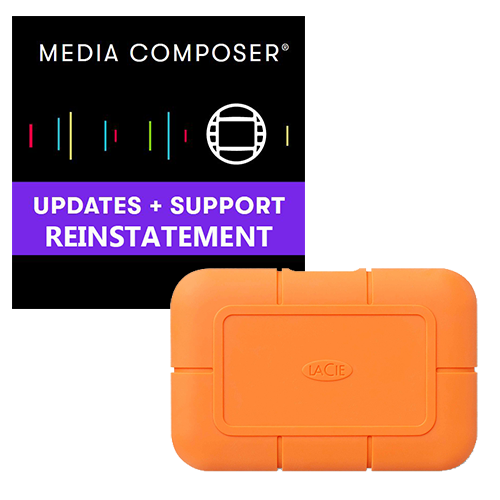 Avid Media Composer Reinstatement and Lacie Rugged SSD 500GB Bundle