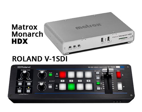 Roland V-1SDI and Matrox Monarch HDX Live Production & Streaming Bundle