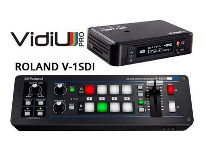 Roland V-1SDI and Teradek VidiU Pro Live Production & Streaming Bundle