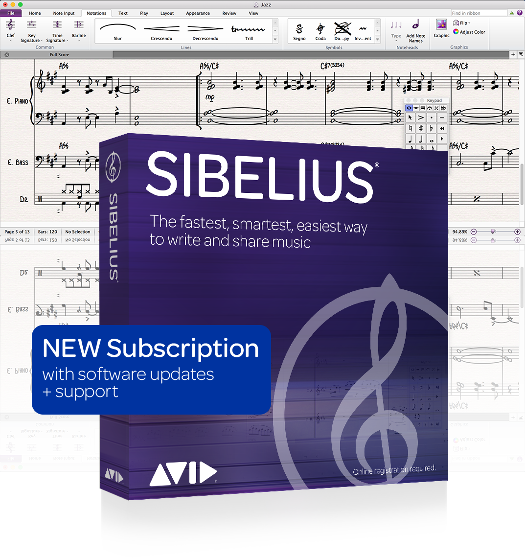 Avid Sibelius 1-Year Subscription