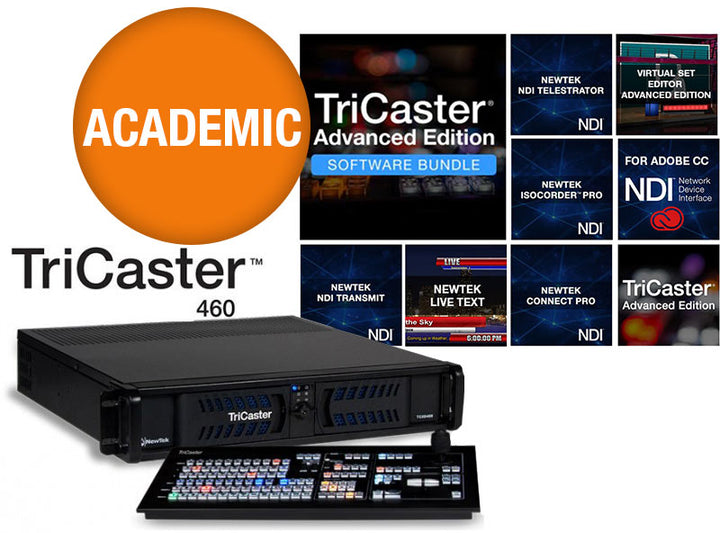 NewTek TriCaster 460 with Control Surface and Advanced Edition Software Bundle (Academic)