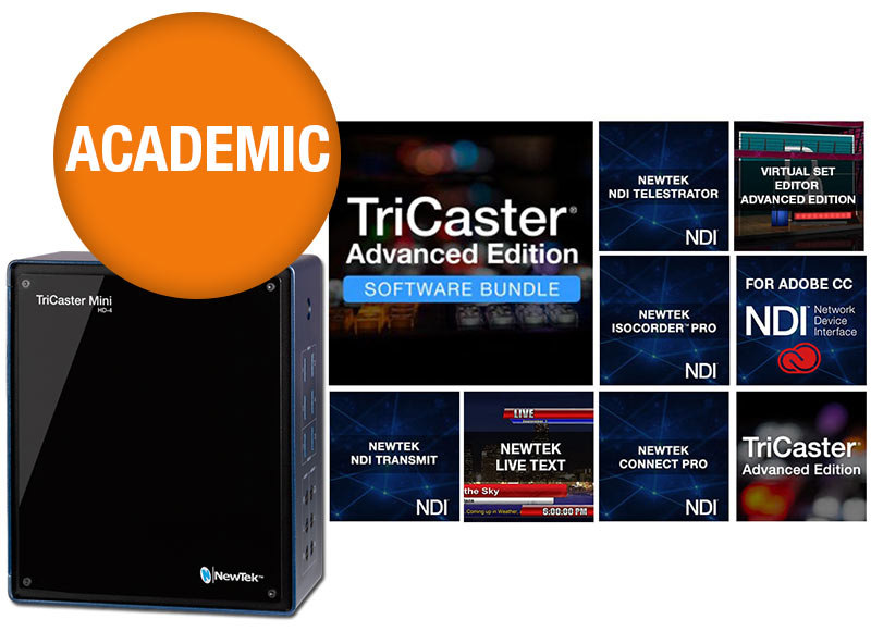 NewTek TriCaster Mini HD-4 with Advanced Edition Software (Academic)