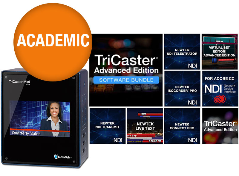 NewTek TriCaster Mini HD-4i with Advanced Edition Software (Academic)