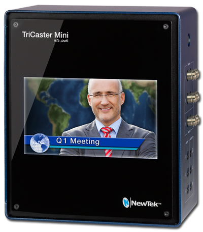 NewTek TriCaster Mini Advanced HD-4SDI with 2 PTZ NDI Cameras Bundle