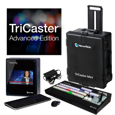 NewTek TriCaster Mini HD-4i Advanced BUNDLE with Control Surface and Travel Case