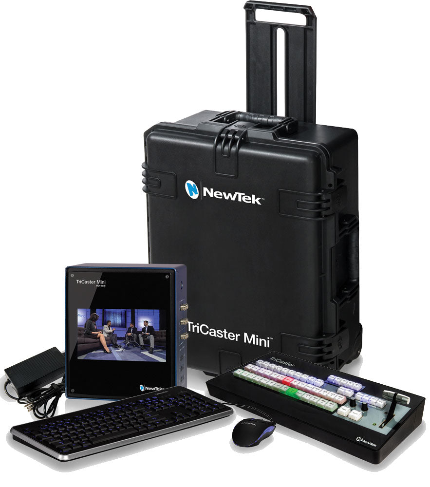 NewTek TriCaster Mini HD-4sdi BUNDLE with Control Surface and Travel Case (Academic)