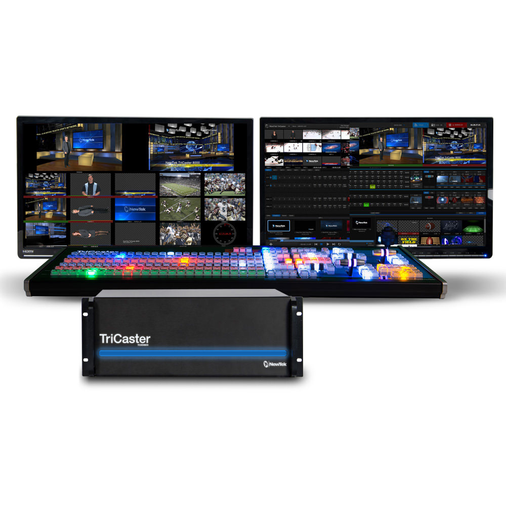 TriCaster 8000 with Control Surface & Media Drives