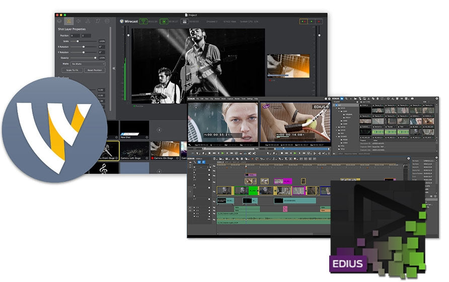 Telestream Wirecast Pro with Grass Valley EDIUS Pro 8 Bundle