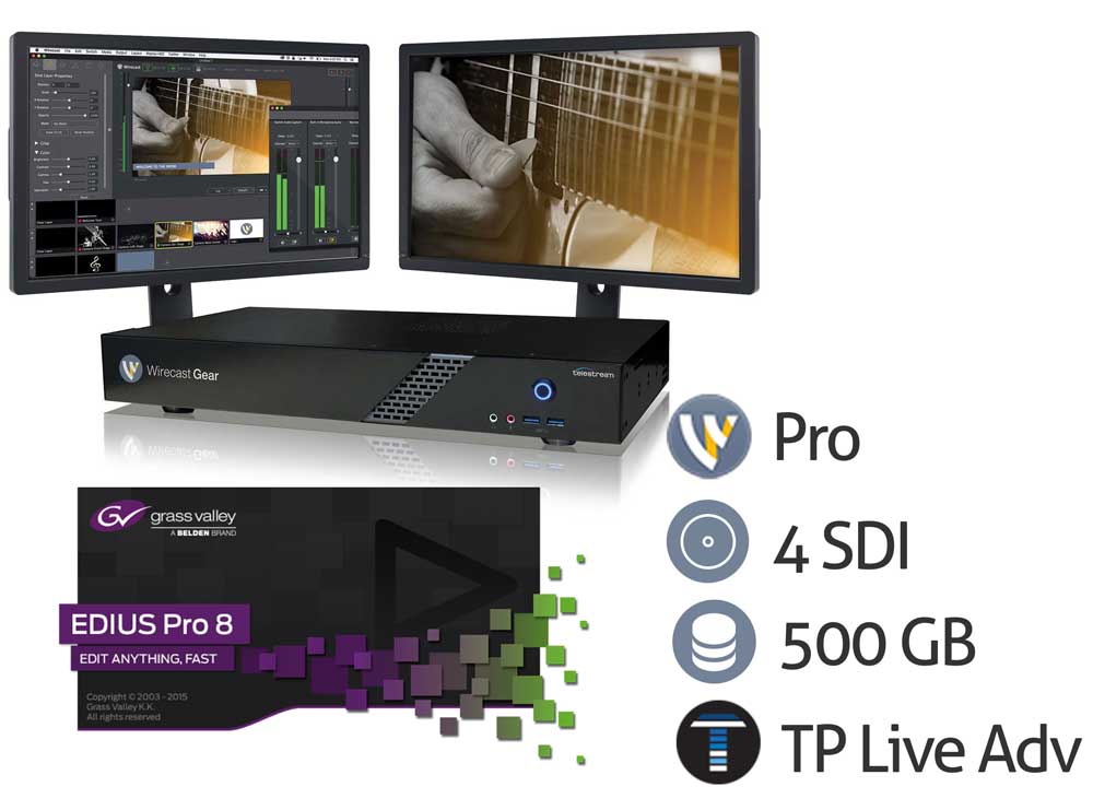 Telestream Wirecast Gear 210 with EDIUS Pro 8 Software