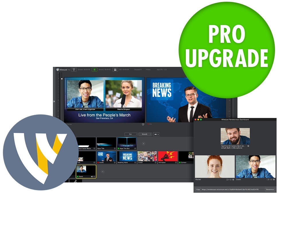 Telestream Wirecast Pro Upgrade from Pro 4-7 (Win)