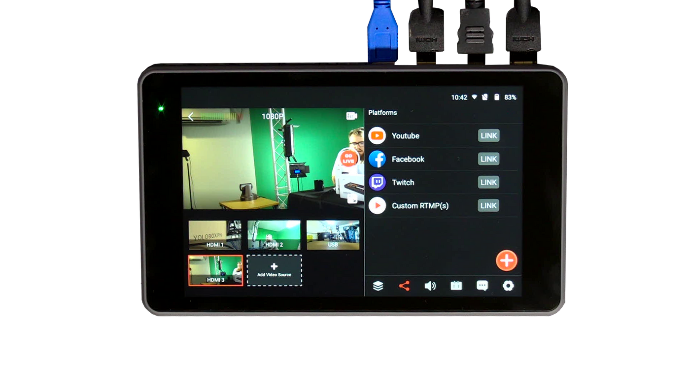 YoloBox Pro Portable Multi-Camera Live Streaming Device